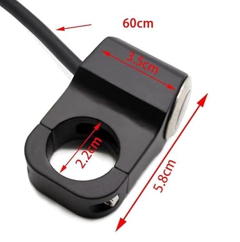1 peça de interruptor de motocicleta de 22 mm 7/20.3 cm botão liga/desliga para motocicleta ATV Spor