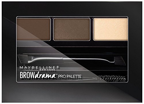 Maybelline New York Brow Drama Pro Palette, Deep Brown 0.1 oz (Pack of 2)