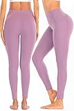 SPFASZEIV Cintura Alta Pantalón de Yoga Mujer,Leggings No Transparenta Mallas para Running Fitness Estiramiento Yoga Pilates（4color