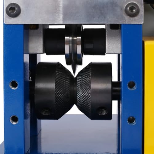 FEMICON Efficient Automatic Wire Stripping Machine for 0.06\"-1\" Copper Wires, Durable Motorized Tool, Silver