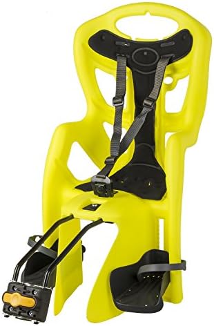 Bellelli Pepe Seatpost Mounted Baby Carrier, High Viz (Yellow/Black/White)