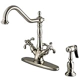 Kingston Brass KS1238TXBS French Country Deck Mount Kitchen....