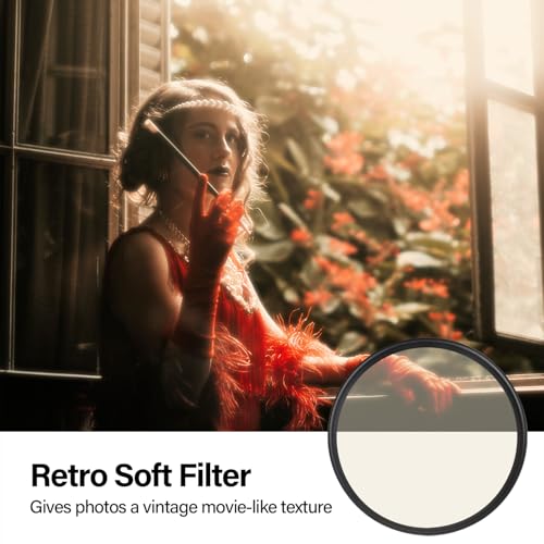 Image of WalkingWay 67mm Retro Soft Filter Vintage Pro-Mist Warm Diffusion Lens Filter Film Camera Effect for Portrait Architecture Landscapes
