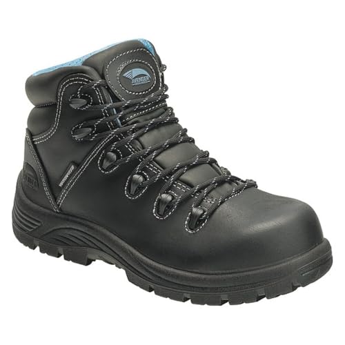 Avenger Work Boots Women's Framer 6" Leather Comp Toe Waterproof Puncture Resistant EH Hiker Boots, Black, 11 by FSI FOOTWEAR SPECIALTIES INTERNATIONAL - Used condition - US$26.81
