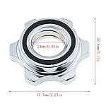 E-outstanding Barbells Hex Nut 2PCS 1nch/25mm Spin Lock Collar Screws Dumbbell Spinlock Collars - Image 2