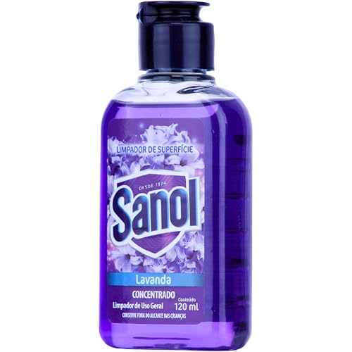 Limpador Concentrado de Superfície, Perfumador, Lavanda , Sanol, 120 ml, Roxo