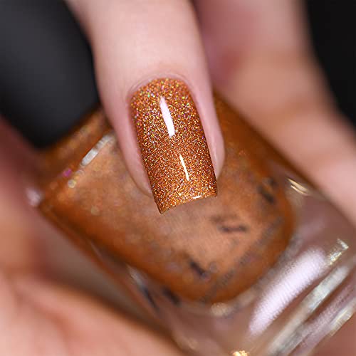 Image of ILNP Uptown - Lively Burnt Orange Ultra Holo Nail Polish