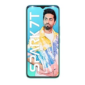 Tecno Spark 7T(Jewel Blue, 4GB RAM, 64GB Storage) 6000 mAh Battery| 48 MP AI Dual Rear Camera