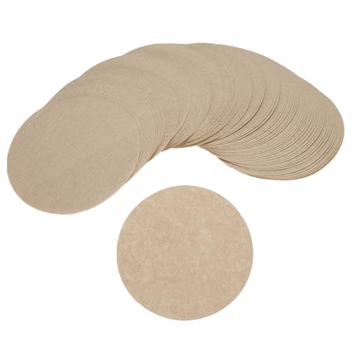 PATIKIL Filtro De Papel Para Cafetera Mocha Desechable Redondo Marrón 2.28 Pulgadas DE Para Máquina De Espresso, Café Oficina Hogar Paquete De 300