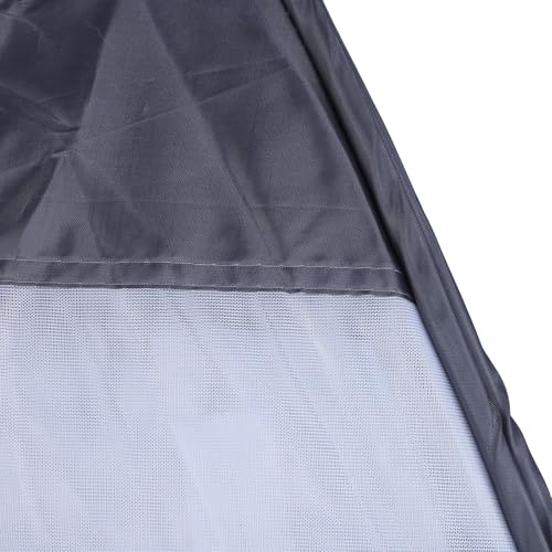 Buddhist Meditation Tent Single Mesh Net Temples Sit-in Free-Standing Shelter Cabana Tent, Quick Folding Outdoor Camping Mesh Inner Tent Ultra-Light Backpacking Tent for Yoga (Grey)