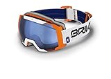 TR90 irrompible Briko Caldera - Máscara de esquí Unisex, Color Naranja, Talla única