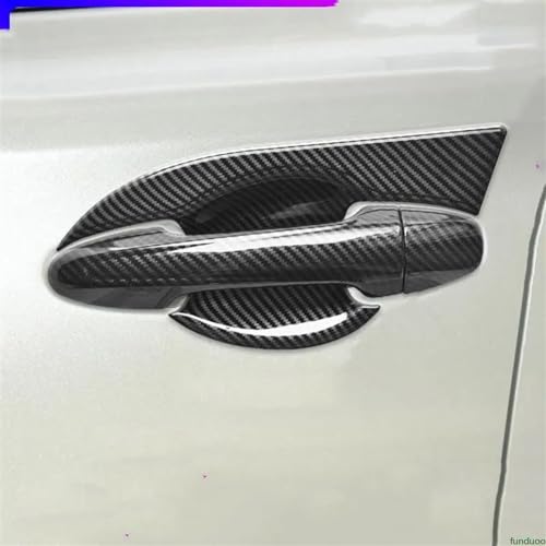 Pegatina protección manijas puerta Toyota Rav4 2014-2019: embellecedor Carbon B 2