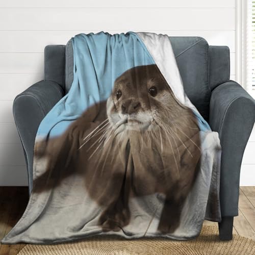 Couverture microfibre loutre extra large flanelle douce lit canapé - 5