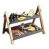 Artesà Multilevel serveerplankjes in geschenkverpakking, acaciahout, 40 x 30 x 25 cm