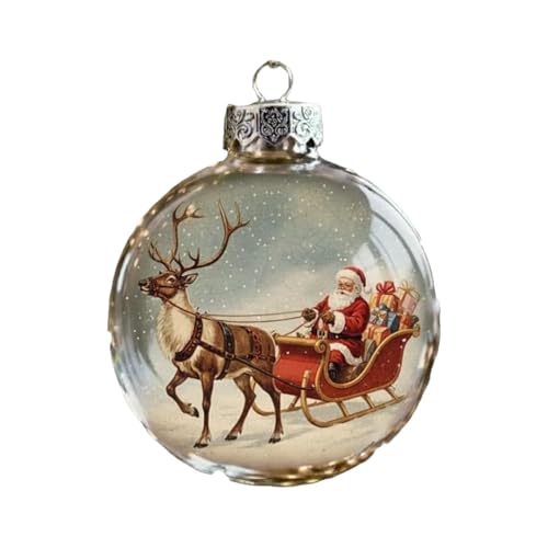 OAJABBGE Bruchsicherer Acryl Weihnachtsbaumschmuck Vintage...