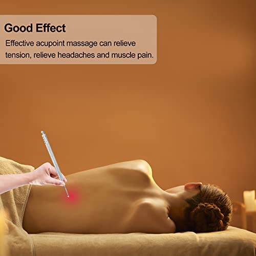 Blmhtwo 2 Pieces Acupressure Pen, Dual Head Reflexology Acupuncture Pen Deep Tissue Massage Stainless Steel Retractable Ear And Body Point Probe Pen For Home Spa (Gold And Sliver) #TOP4