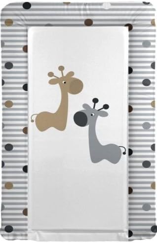 Baby Changing Mat Giraffe Friends Grey Brown