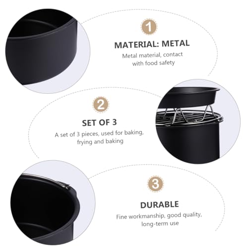 3 Pecas Conjunto de 3 peças para assar acessórios para churrasqueira suporte para tripé acessórios p