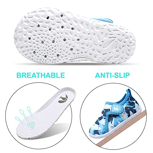 Image of FEETCITY Boys Girls Water Shoes Kids Aqua Socks Quick Dry Barefoot for Beach Swimming Pool