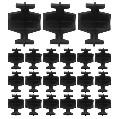 DIKACA 50 Conectores de Estanterías de Rejilla en Forma de L 4x4 Cm de Plástico Resistente para Soporte de Estantes, Conectores de Estantería de Alambre para Almacenamiento en
