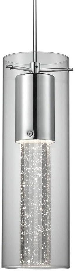 Champagne - 9W LED Pendant-11.75 Inches Tall and 3.75 Inches Wide -Traditional Installation
