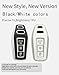 HIBEYO TPU Key Fob Cover Fit for Audi 2025 A5 A5L A6 A6L Q6L Q6 RS Q6 RS6 SQ6 S6 e-tron Accessories Key Shell Cover Smart Remote Auto Key Fit for 2025 Audi Protector-B Keychain White
