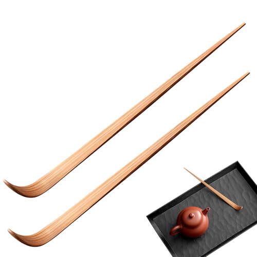 EUYKQNOI 2 Pièces 10 cm Bambou Cuillère à Thé Matcha Poudre Accessoire Cérémonie du Thé Japonaise Matcha Cérémonie Matcha Scoop Thé Bâtons Outil Poudre Accessoire Cérémonie du Thé