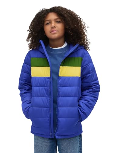 GAP Boys Logo Lightweight Puffer Jacket Royal Gem M