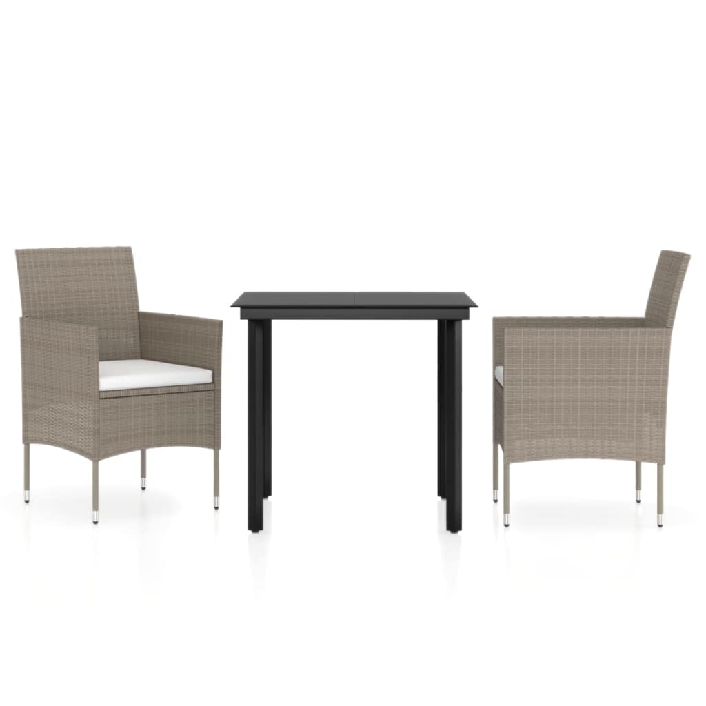 Mobilier de salle à manger de jardin pour vos repas conviviaux en terrasse beige et noir