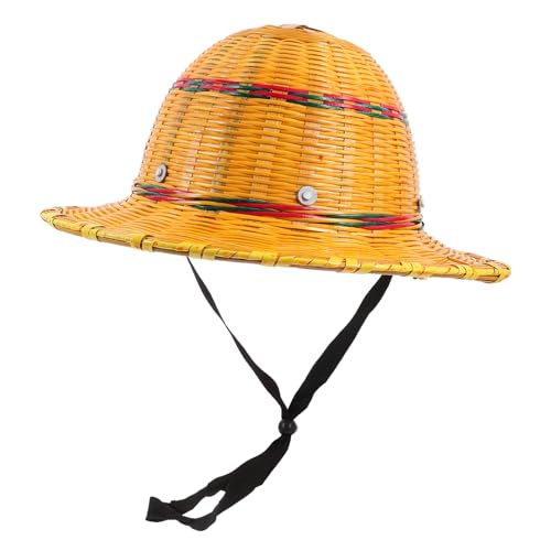 Casque de sécurité rond classique bambou respirant contre le soleil
