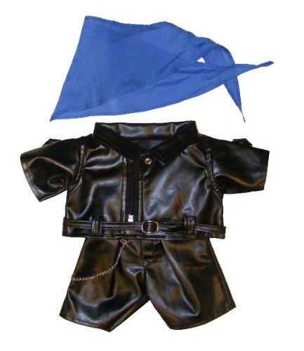 Biker Outfit Teddy Bear Clothes Fits Most 14" - 18" Build-A-Bear And Make Your Own Stuffed Animals #TOP11