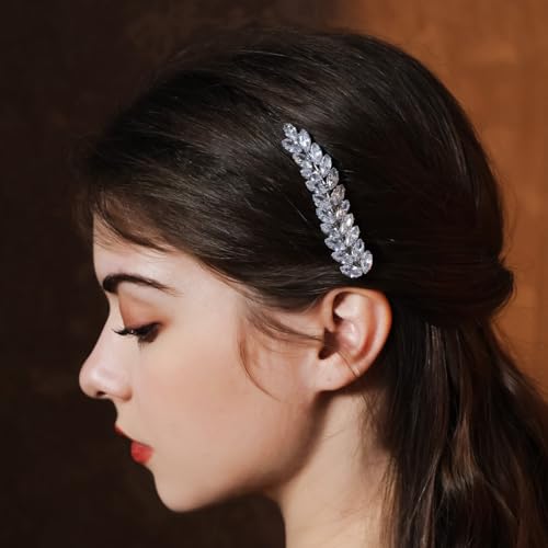 Pinza para cabello con cristales de circonia miniatura 2