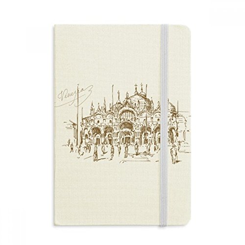 Notebook vénitien de luxe en tissu avec couverture rigide pour écrire au quotidien