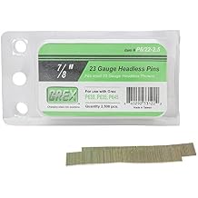 GREX P6/22-2.5 23 Gauge 7/8-Inch Length Headless Pins 2,500 per box