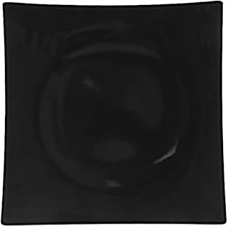 Classic black melamine dinnerware collection 6" flare plate, 1" deep, comes in dozen