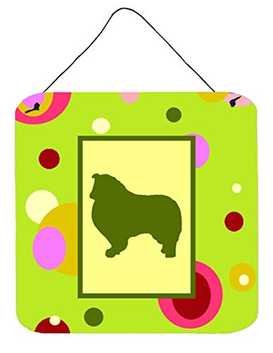 Caroline's Treasures CK1126DS66 Collie Wall or Door Hanging Prints Aluminum Metal Sign Kitchen Wall Bar Bathroom Plaque Home Decor, 6x6, Multicolor