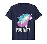 Pool Party Inflatable Unicorn Float Funny Shark Swim T Shirt