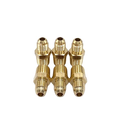 Conectores abocardados de latón de 1/4" NPT para sistemas de refrigeración e hidráulica 5