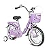COEWSKE Kid's Bike Steel Frame Children Bicycle 14-16 Inch with Training Wheel (Purple, 16 Inch)