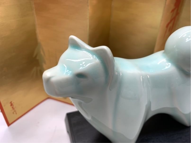 戌犬置物開運干支縁起物玉善 戌犬置物開運干支縁起物玉善