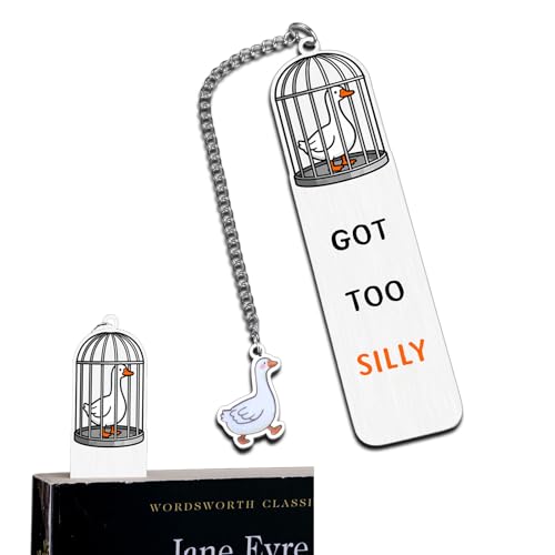 Silly Goose ������ �ʔ��� ������ ���� ���̎q �L�b�Y - Got Too Silly Book Marks �Ǐ��p �q�� ���� �j�� �_�[�N���[���A�M�t�g �u�b�N�A�N�Z�T���[ �Ǐ����D�ƌ��� �����ƒj���̂��߂̃X�g�b�L���O�X�^�b�t�@�[