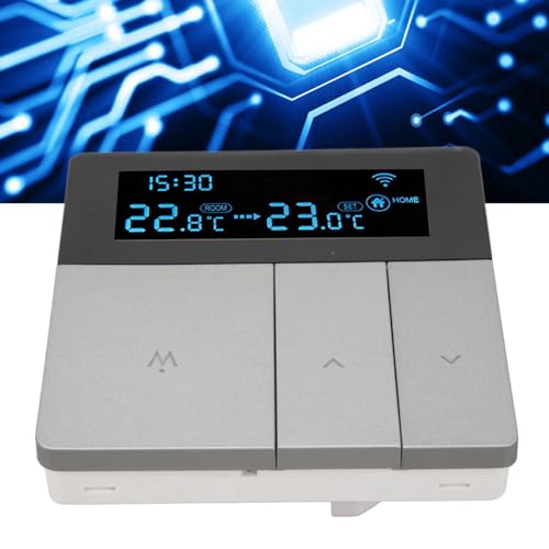 Thermostat numérique programmable LCD contrôlé par application pour maison et bureau - 4