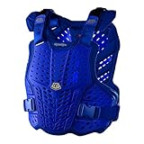 Troy Lee Designs Motocross Motorcycle Dirt Bike Chest and Back Protector for Adult Men Women and Unisex, Rockfight (MD/LG, Blue)