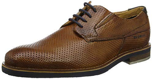 Bugatti Men's Derby Lace-Up, Brown Cognac 6300, 10.5 UK