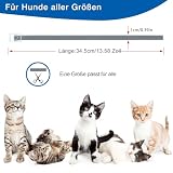 DEWEL 34.5cm Zecken Halsband für Katze, Floh Zecken Kragen Floh-und Zecken Prävention Halsbänder, Verstellbar Wasserdicht Katze Flohhalsband
