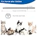 DEWEL 34.5cm Zecken Halsband für Katze, Floh Zecken Kragen Floh-und Zecken Prävention Halsbänder, Verstellbar Wasserdicht Katze Flohhalsband
