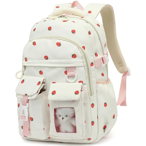 PRLINJSK Girls Backpack,Cute School Backpack for Girls Kids Teens