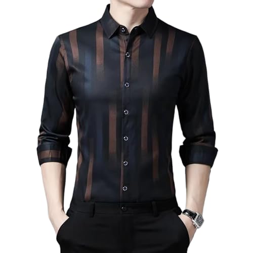 Chemise pour homme WOLONG confort supérieur et finitions soignées à revers