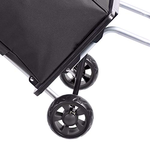 AmazonBasics opvouwbare boodschappentrolley voor trappen, omzetbaar in een trappensteekwagen, handgreep ter hoogte van… - Image 5