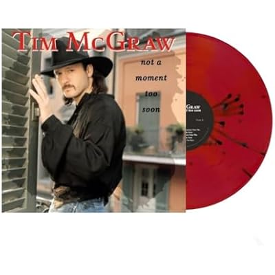 Tim McGraw Not A Moment Too Soon Red/Black Splatter Color Vinyl LP